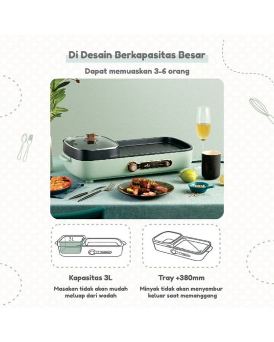 EMILY EHP-11201 ELECTRIC GRILLER 2IN1 3L